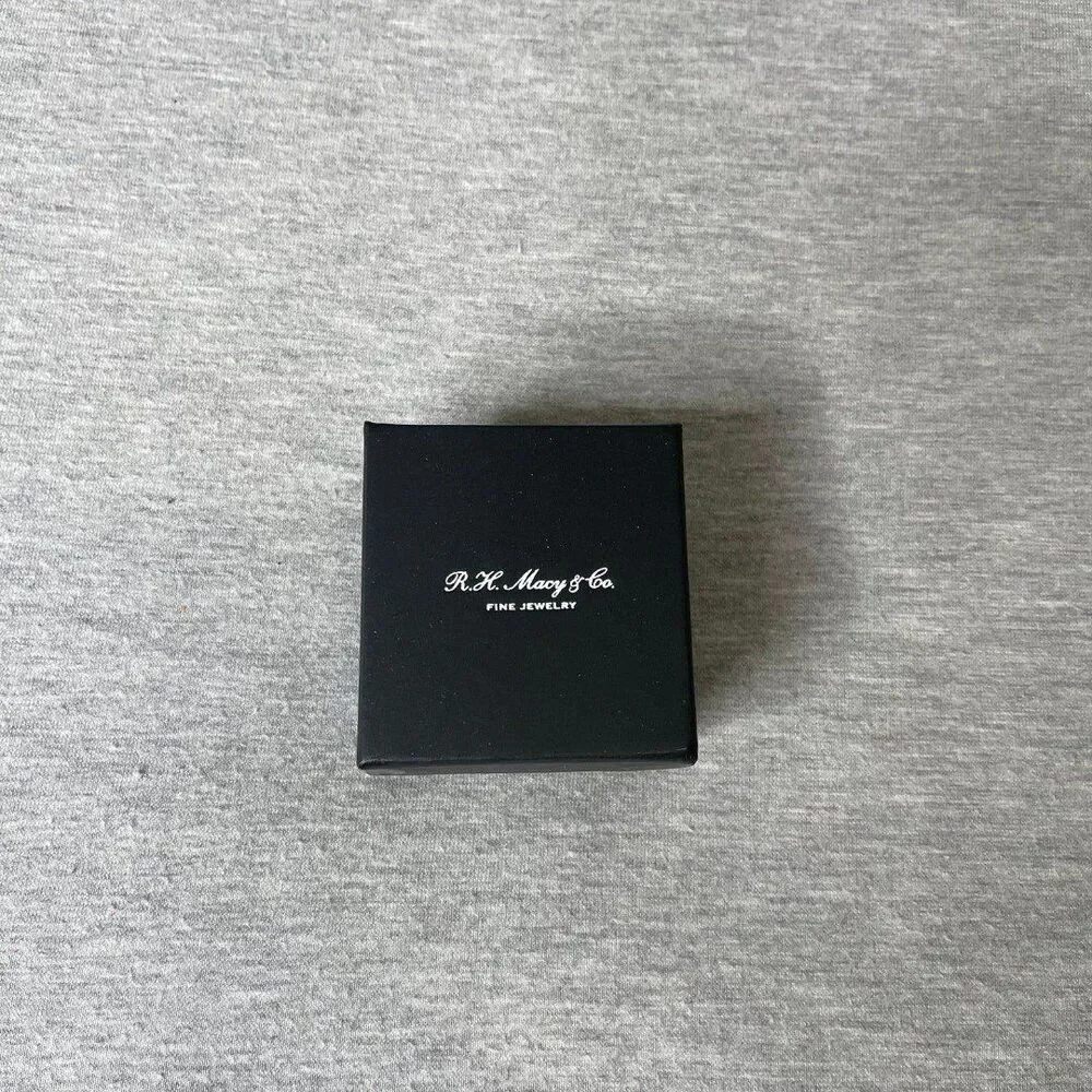 Macy’s 2” x 2.5” Black Jewelry Gift Box 2 PCS. Set